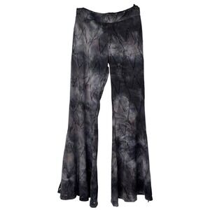 Radiate Light Bali Tie Dye Flare Pants XS Boho Chic Festival Cutout Yoga Hippie